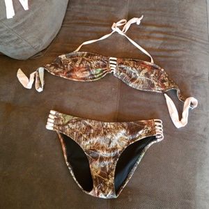 Wilderness Dreams Camo Bikini w/ Pink Trim